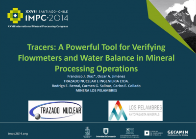 IMPC 2014, Hotel Sheraton, Santiago de Chile: “Tracers: A Powerful Tool for Verifying Flowmet