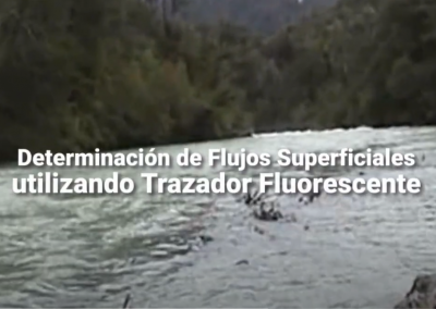 Determinación de Flujos Superficiales utilizando Trazador Fluorescente