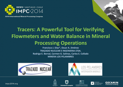Tracers: A Powerful Tool for Verifying Flowmeters and Water Balance in Mineral Processing Operations