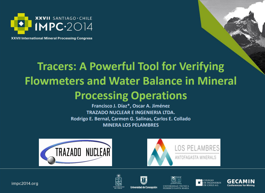 Tracers: A Powerful Tool for Verifying Flowmeters and Water Balance in Mineral Processing Operations